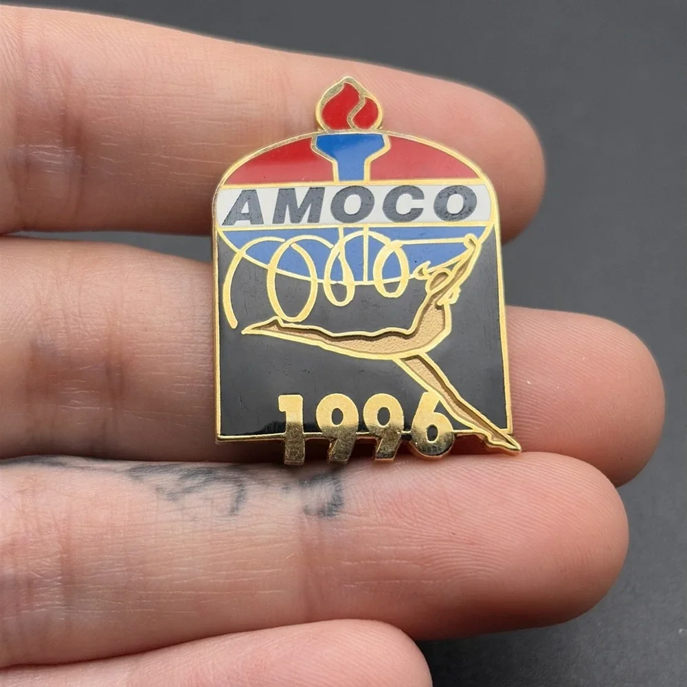 1996 Atlanta Olympics Amoco Gas Station Rhythmic Gymnastics‎ Lapel Hat Pin